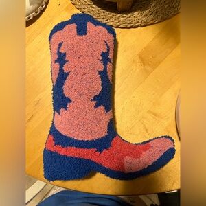 Cowboy boot pillow
